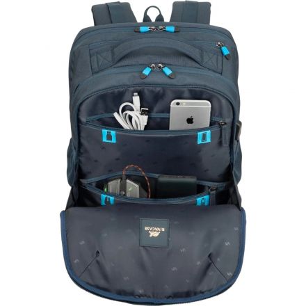 Рюкзак для ноутбука RIVACASE 7861 dark blue Borneo-ECO 17.3 (28л) / 4