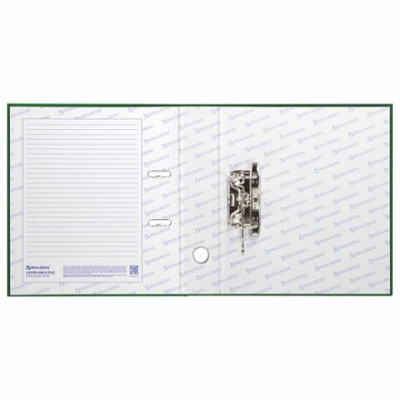 Папка-регистратор BRAUBERG с покрытием из ПВХ, 70 мм, зеленая (удвоенный срок службы), 221818 Папка-регистратор BRAUBERG с покрытием из ПВХ, 70 мм, зеленая (удвоенный срок службы), 221818