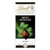 Шоколад LINDT темный с экстрактом мяты, 100 гр Шоколад LINDT темный с экстрактом мяты, 100 гр