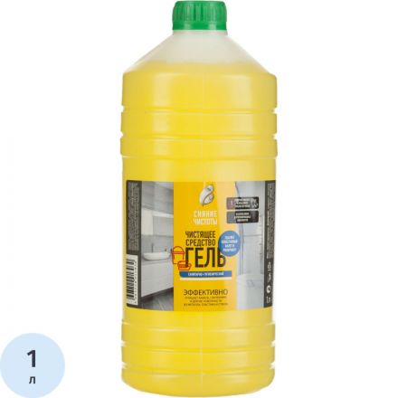 Средство для сантехники Сияние Чистоты Гель с кисл и ингибит.кор,1л Средство для сантехники Сияние Чистоты Гель с кисл и ингибит.кор,1л