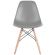 Стулья BRABIX "Eames CF-010", КОМПЛЕКТ 4 шт., пластик серый, опоры дерево/металл, 532632, 2033A