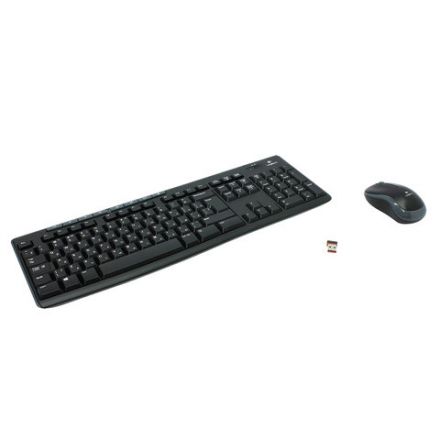 Набор беспроводной LOGITECH MK270, клавиатура, мышь 2 кнопки + 1 колесо-кнопка, черный