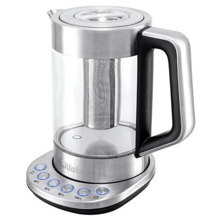 Чайник KITFORT КТ-622, 1,7 л, 2200 Вт, закрытый нагревательный элемент, ТЕРМОРЕГУЛЯТОР, заварник, стекло, серебро Чайник KITFORT КТ-622, 1,7 л, 2200 Вт, закрытый нагревательный элемент, ТЕРМОРЕГУЛЯТОР, заварник, стекло, серебро