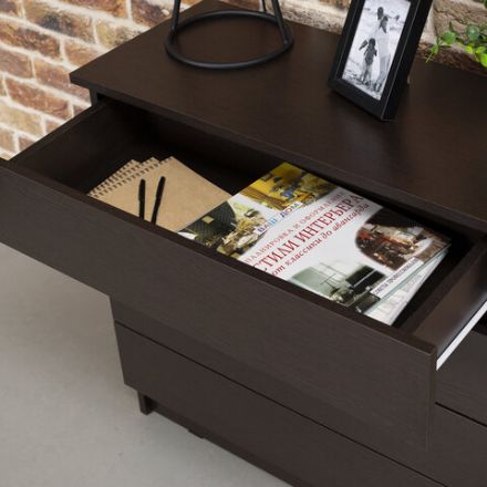 Комод BRABIX "Scandi CM-001", 750х330х730 мм, 4 ящика, ЛДСП, венге, 641902, ЦБ013659 -3