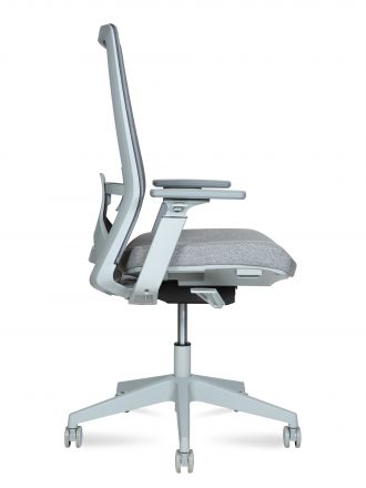 Кресло офисное / Вильямс грэй LB / Williams grey LB / серая сетка/серая ткань
