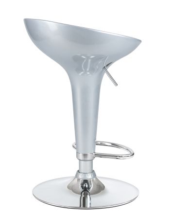 Стул барный DOBRIN BOMBA, серебряный металлик Стул барный DOBRIN BOMBA, серебряный металлик