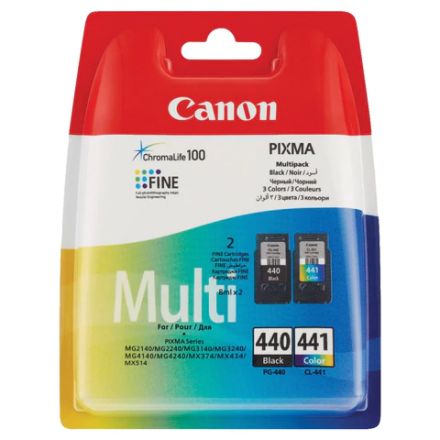 Картридж струйный CANON (PG-440/CL-441) PIXMA MG2140/MG3140, оригинальный КОМПЛЕКТ 2 цвета, 180 страниц, 5219B005 Картридж струйный CANON (PG-440/CL-441) PIXMA MG2140/MG3140, оригинальный КОМПЛЕКТ 2 цвета, 180 страниц, 5219B005