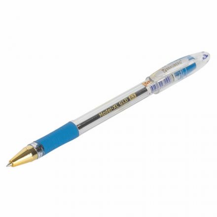 Ручка шариковая масляная с грипом BRAUBERG "Model-XL GLD", СИНЯЯ, узел 0,5 мм, линия письма 0,25 мм, 143245 Ручка шариковая масляная с грипом BRAUBERG "Model-XL GLD", СИНЯЯ, узел 0,5 мм, линия письма 0,25 мм, 143245