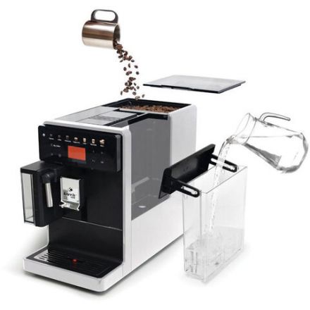 Кофемашина KAFFIT A5, 1400 Вт, объем 1,3 л, емкость для зерен 200 г, автокапучинатор, белая, A5 White Кофемашина KAFFIT A5, 1400 Вт, объем 1,3 л, емкость для зерен 200 г, автокапучинатор, белая, A5 White