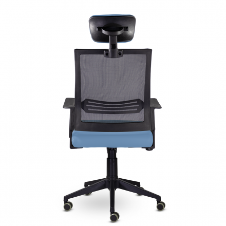 Кресло М-808 Аэро/Aero blackPL пластик Ср S-0420/NET202/S-0420 (светло-голубой)