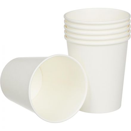 Стакан одноразовый бум. d-80мм 1-сл 250мл белый 1000шт/кор