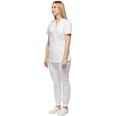 Костюм для медицинского персонала жен. М24 КБР белый 40 (158-164) Костюм для медицинского персонала жен. М24 КБР белый 40 (158-164)