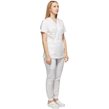 Костюм для медицинского персонала жен. М24 КБР белый 40 (158-164) Костюм для медицинского персонала жен. М24 КБР белый 40 (158-164)