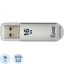 Флеш-память SmartBuy V-Cut 16 Gb USB 2.0 серебристая
