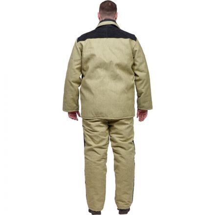 Костюм сварщика брезент+спилок утепл. кур/бр (мод. КС21ПР) (52-54) 170-176 Костюм сварщика брезент+спилок утепл. кур/бр (мод. КС21ПР) (52-54) 170-176