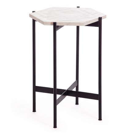 Столик кофейный Secret De Maison FENDY ( mod. 11980 ) алюминиевый сплав/мрамор, 38*38*53 см, античная медь Столик кофейный Secret De Maison FENDY ( mod. 11980 ) алюминиевый сплав/мрамор, 38*38*53 см, античная медь