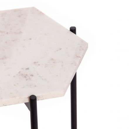 Столик кофейный Secret De Maison FENDY ( mod. 11980 ) алюминиевый сплав/мрамор, 38*38*53 см, античная медь Столик кофейный Secret De Maison FENDY ( mod. 11980 ) алюминиевый сплав/мрамор, 38*38*53 см, античная медь