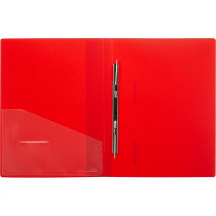 Скоросшиватель пластиковый с внутренним карманом Attache А4 крас 200л,0,7мм