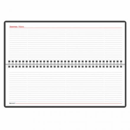 Планинг настольный недатированный (305x140 мм) BRAUBERG "Rainbow", кожзам, 60 л., розовый, 111699