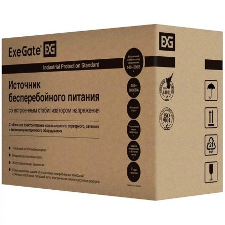 ИБП ExeGate Power Smart ULB-800 800VA/480W, LCD, AVR, 2xEURO(EP212517RUS)