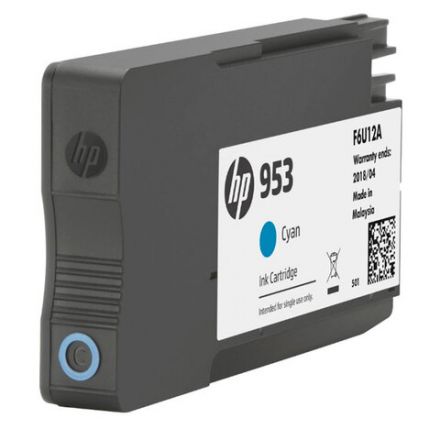 Картридж струйный HP (F6U12AE) Officejet Pro 8710/8210, №953, голубой, ресурс 700 стр., оригинальный Картридж струйный HP (F6U12AE) Officejet Pro 8710/8210, №953, голубой, ресурс 700 стр., оригинальный