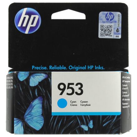Картридж струйный HP (F6U12AE) Officejet Pro 8710/8210, №953, голубой, ресурс 700 стр., оригинальный Картридж струйный HP (F6U12AE) Officejet Pro 8710/8210, №953, голубой, ресурс 700 стр., оригинальный
