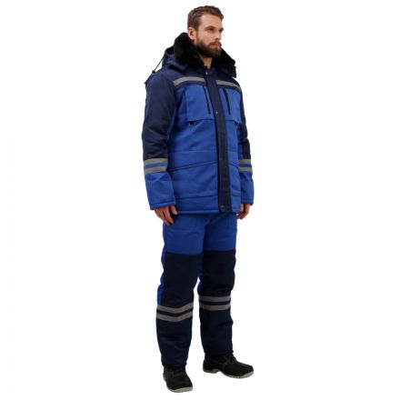 Костюм рабочий зимний з03-КПК вслк. с синим (р.48-50) 158-164 Костюм рабочий зимний з03-КПК вслк. с синим (р.48-50) 158-164