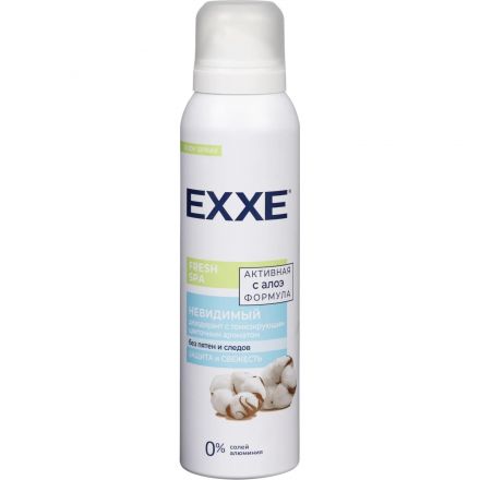 Дезодорант женский EXXE Fresh SPA Невидимый спрей, 150 мл