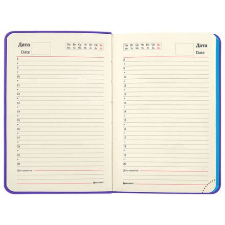 Ежедневник недатированный МАЛЫЙ 100х150 мм А6 BRAUBERG "Metropolis Mix", под кожу, 136 л., сиреневый, 113305 Ежедневник недатированный МАЛЫЙ 100х150 мм А6 BRAUBERG "Metropolis Mix", под кожу, 136 л., сиреневый, 113305