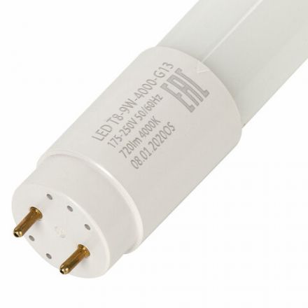 Лампа-трубка светодиодная SONNEN, 9 Вт, 30000 ч, 60 см, нейтральный белый (аналог 18 Вт люминесцентной лампы), LED T8-9W-4000-G13, 453715 Лампа-трубка светодиодная SONNEN, 9 Вт, 30000 ч, 60 см, нейтральный белый (аналог 18 Вт люминесцентной лампы), LED T8-9W-4000-G13, 453715