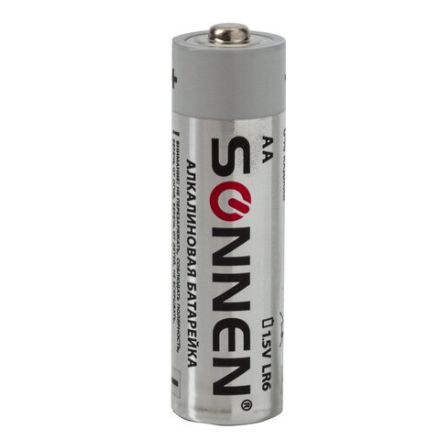 Батарейки КОМПЛЕКТ 24 шт., SONNEN Alkaline, АА(LR6, 15А), алкалиновые, пальчиковые, короб, 455095 Батарейки КОМПЛЕКТ 24 шт., SONNEN Alkaline, АА(LR6, 15А), алкалиновые, пальчиковые, короб, 455095