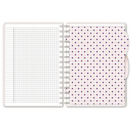 Бизнес-тетрадь А5,140л,кл,спир,плас Attache Selection Flower DreamsBlossom