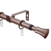 Карниз SKR телескоп. 160/320 однорядный Гиро, Коньяк