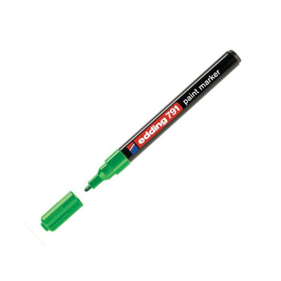 Маркер лаковый EDDING E-791/4 зеленый 1-2мм, пласт. корп
