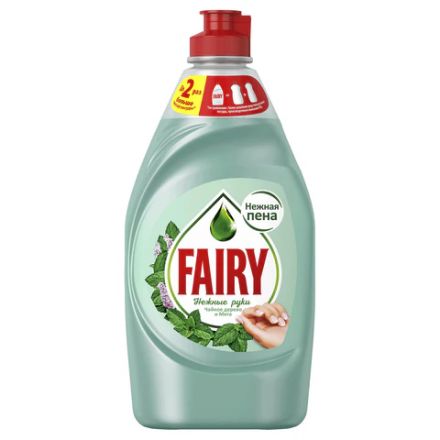 Средство для мытья посуды, 450 мл, FAIRY (Фейри) "Нежные руки", "Чайное дерево и мята" Средство для мытья посуды, 450 мл, FAIRY (Фейри) "Нежные руки", "Чайное дерево и мята"