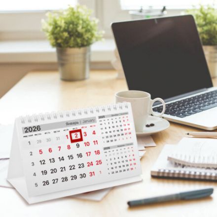 Календарь-домик настольный на гребне с бегунком, 2026 г., BRAUBERG, 160х105 мм, "Паттерн", 117270