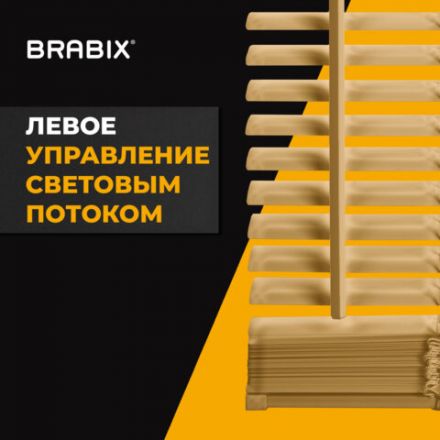Жалюзи горизонтальные BRABIX 90х160 см, АЛЮМИНИЙ, цвет бежевый, 608642 Жалюзи горизонтальные BRABIX 90х160 см, АЛЮМИНИЙ, цвет бежевый, 608642
