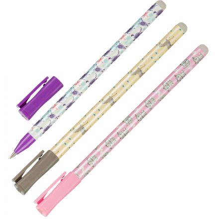 Ручка гелевая со стираемыми чернилами M&G Animal,д.ш.0,5мм, син, асс