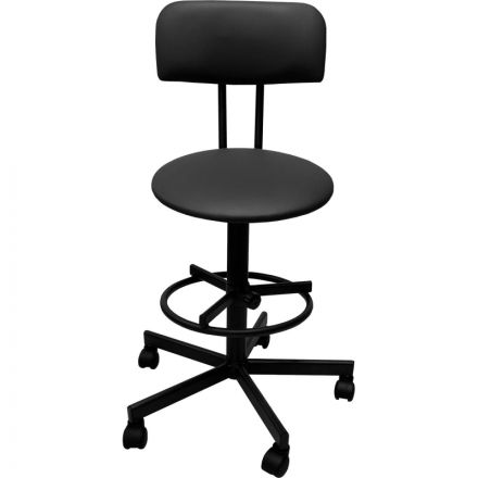 Стул лабораторный РС01.00.37/РС12 (РС37/12 сп.моб-201-01-01) к/з черн,к.чер