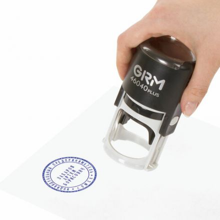 Печать самонаборная 1 круг, оттиск D=40 мм синий, GRM 46040, крышка, КАССА В КОМПЛЕКТЕ, 111000000 Печать самонаборная 1 круг, оттиск D=40 мм синий, GRM 46040, крышка, КАССА В КОМПЛЕКТЕ, 111000000