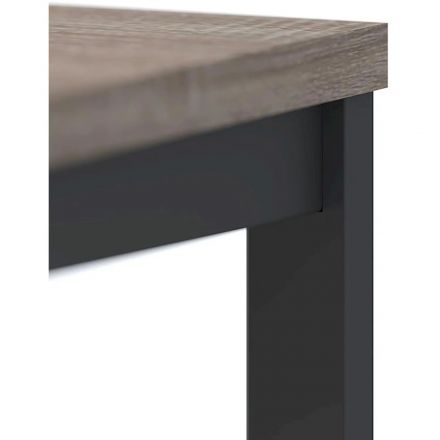 Раб.станция Комус Мебель К-Loft 241S017 1180х1370 2раб.м. дуб сон.темн/черн Раб.станция Комус Мебель К-Loft 241S017 1180х1370 2раб.м. дуб сон.темн/черн
