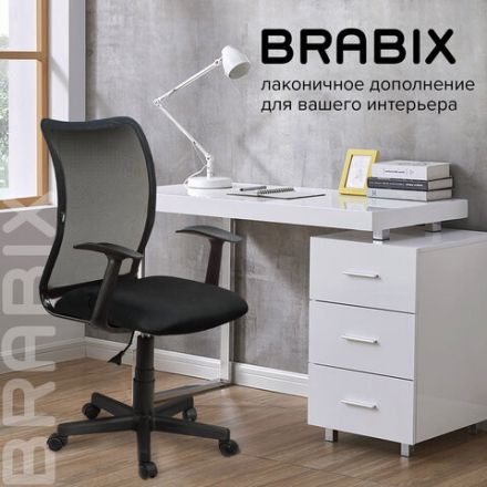 Кресло BRABIX "Spring MG-307", с подлокотниками, черное TW, 531406 Кресло BRABIX "Spring MG-307", с подлокотниками, черное TW, 531406