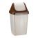 Ведро мусорное 25л пластиковое,подвижная крышка СВИНГ,бежевый мрамор М 2463