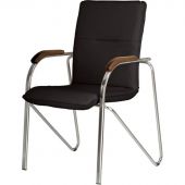 Конференц-кресло 0MX_UA_EChair SAMBA Chrome к/з черный/орех (V-4 1.031) Конференц-кресло 0MX_UA_EChair SAMBA Chrome к/з черный/орех (V-4 1.031)