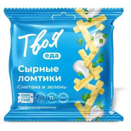 Снеки Твоя еда сырные ломтики ассорти, 25гx10шт/уп