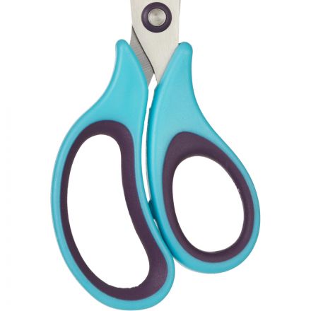 Ножницы Attache Town 170 мм с прорезиненными анатомическими ручками фиолетового/голубого цвета