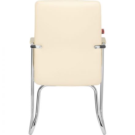 Конференц-кресло BN_TQ_Echair-806 VPU кожзам бежевый, хром