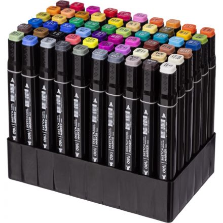 Маркер для скетчинга Deli 60цв. двухстор., E70806-60 Маркер для скетчинга Deli 60цв. двухстор., E70806-60