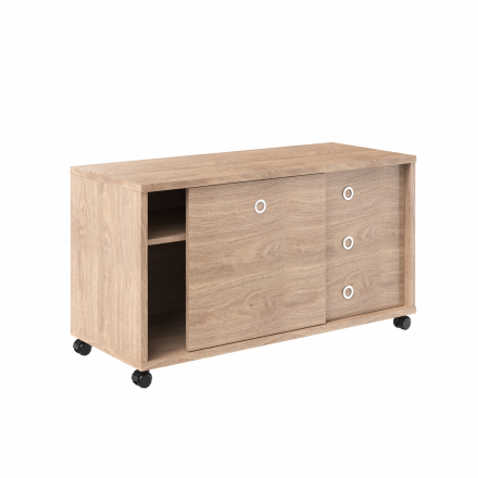 Тумба мобильная с дверью купе B 202.1 Дуб Девон 1200х500х650 BORN Тумба мобильная с дверью купе B 202.1 Дуб Девон 1200х500х650 BORN