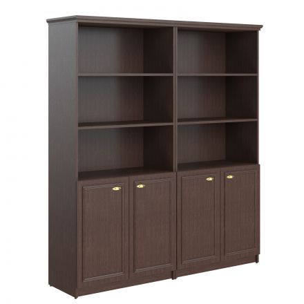 Шкаф высокий 2-х секционный с малыми глухими дверьми RHC 180.5 Венге Магия 1808х466х2023 RAUT Шкаф высокий 2-х секционный с малыми глухими дверьми RHC 180.5 Венге Магия 1808х466х2023 RAUT